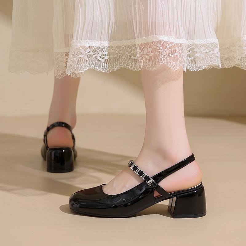 Boty Mary Jane pro ženy Nová móda Ženy na středním podpatku Single Boty Měkké a pohodlné Červené Baletní boty Zapatos De Mujer