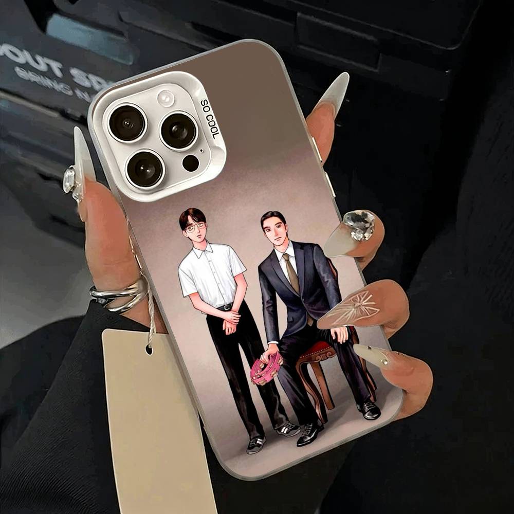 C-Captivated- By -You BL Phone Case For iPhone 11 12 13 14 15 16Pro Max Plus White Sliver  Phone Cover