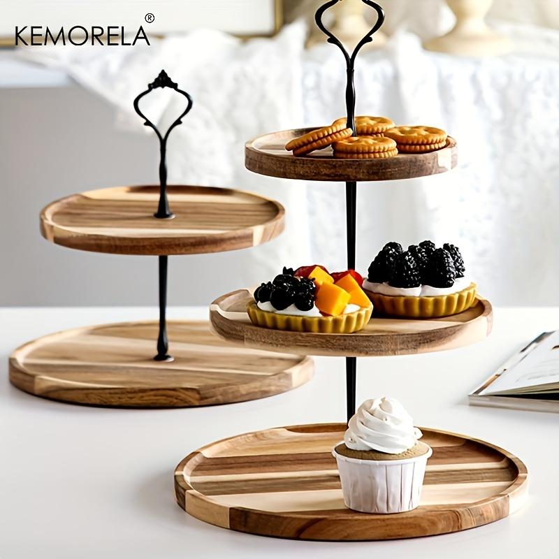 KEMORELA 1PCS Double-Layer/Three-Layer Dried Fruit Tray Dessert Snack Dish Wedding Dessert Candy Dried Fruit Tray