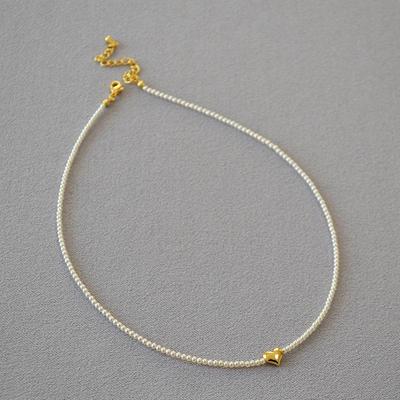 Elegant French Design: Shijia Pearl Love Pendant Necklace