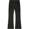 Fila White Series Fashion Simple Solid Color Mid Waist Flared Loose Wide Leg Casual Pants Women Pants Black F11W443601F-BK