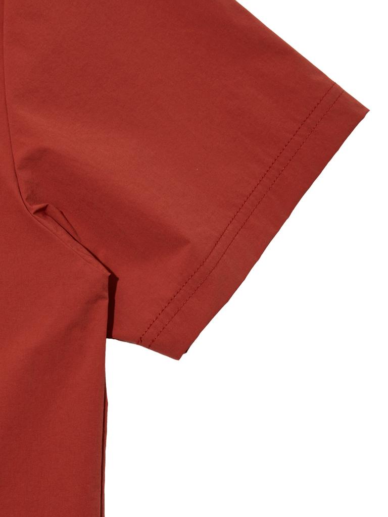 EIDER On The Rock Vega Men'S Woven Short Sleeve Polo Shirt_Brick