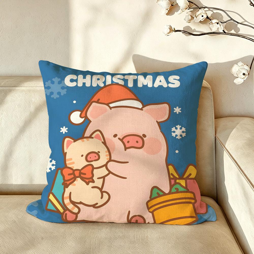 Character LLuLu Cushion Cover Pillow Case Antidustmite Pillowcase Silky Short Plush Sofa Cushion Cover Hot