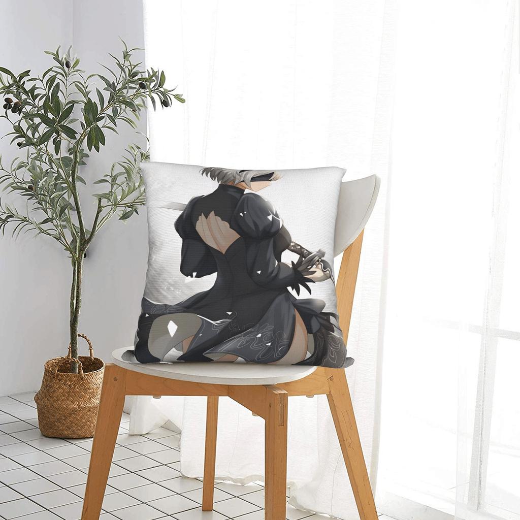 Game N-Nier Automata Pillowcases Novelty Pillow Case For Living Room Bed Chair Custom Pillow Cover