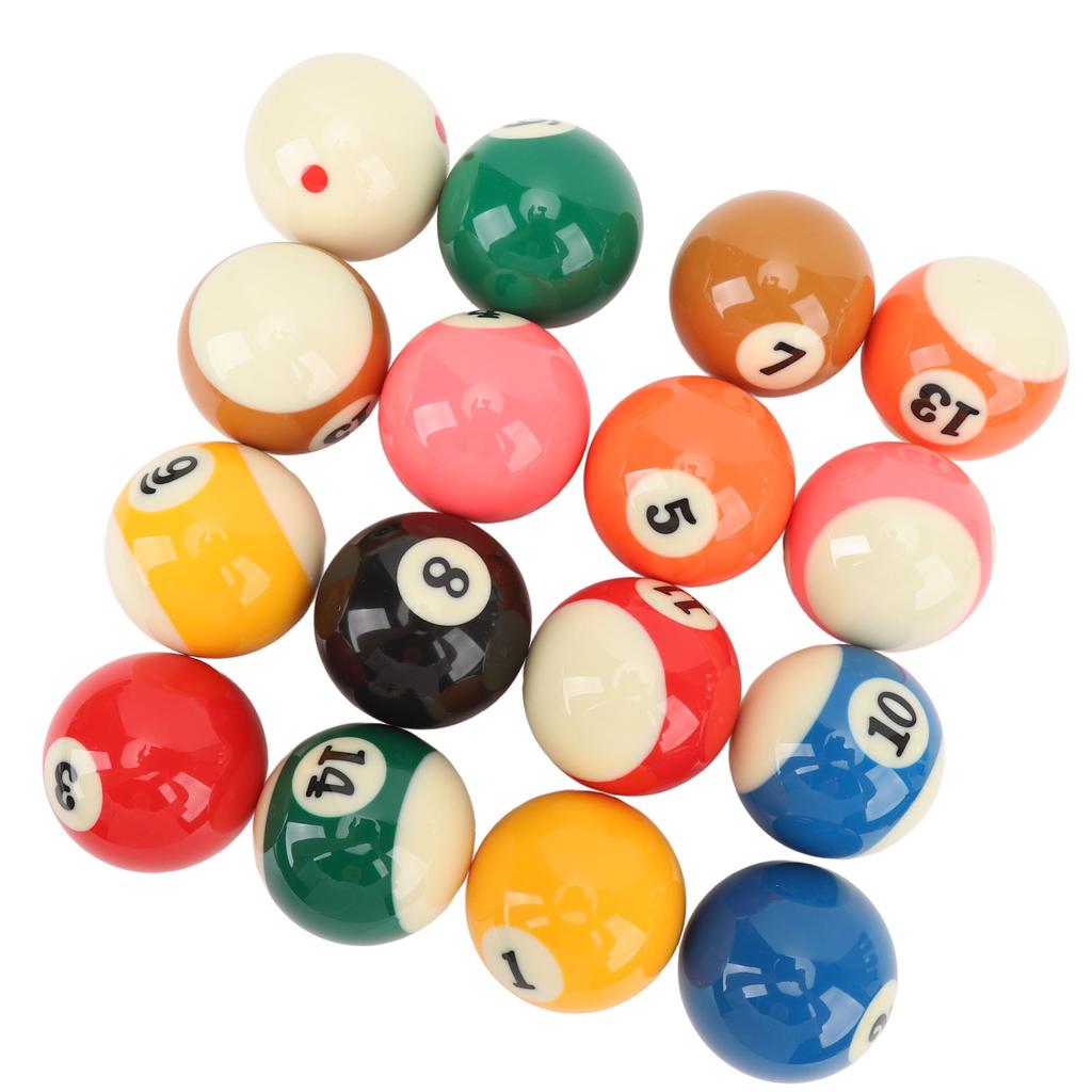 Biljardkuler Poolkulesett 2,25in Reguleringsstørrelse for Amerikansk Stil Biljardbord Tilbehør 16