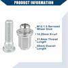 No.90942-02049/90942-01058 M12-1.5 Wheel Stud Bolts for Lexus for Toyota for Scion/Front Rear Left Right Wheel Lug Stud/Alloy Steel 14.20mm Knurl