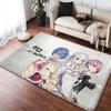 Re Zero Floor Mat Soft Thickened Absorbent Non-Slip Bedroom Living Room Door Mat Home Decor Flannel Rugs
