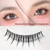 Chic Manga Lashes: Lightweight Fish Silk False Eyelashes with Transparent Stem for Flawless Eye-Corner Curling