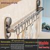 Suction Cup Wall-Mounted Kitchen Hook: Multifunctional Knife Holder & No-Drill Hanging Rack for Pots, Spoons, and Spatulas