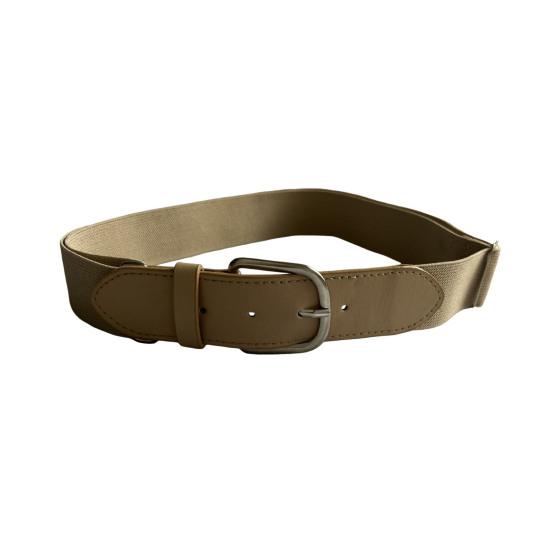 Adjustable Holes Baseball Belt Elastic Design Youth Adults Comfortable Stretch Strap Waistband Faux Leather Belt Sports Accessory