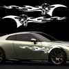 2PCS Skeleton Flame Element Totem Decoration Car Sticker DIY Vinyl Decals DIY Modified Stickers for Auto Universal Accessories