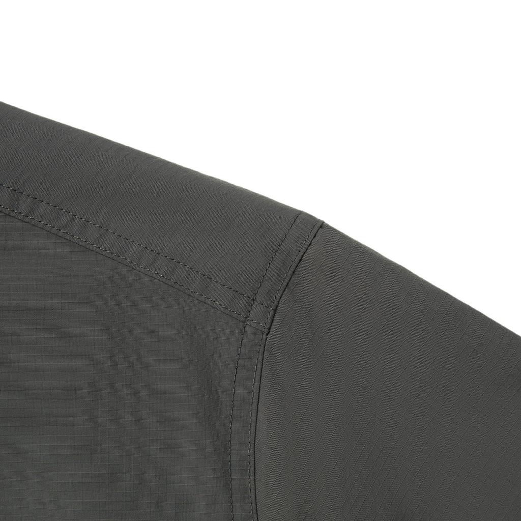 Li Ning Sports Lifestyle Series High Street American Vintage Cardigan Long Sleeve Windbreaker Loose Coat Unisex Outerwear Slate-Grey AFDV445-5