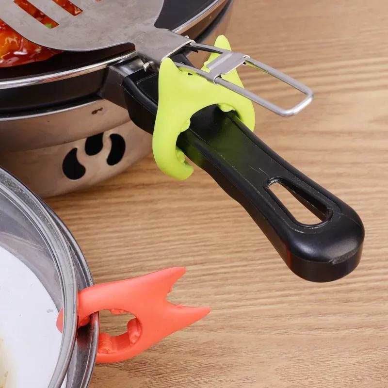 Kitchen Spoon Holders Shovel Spatula Rack Shelf Organizer Silicone Non-slip Anti-Scald Holder Steam Releaser Cooking Utensils