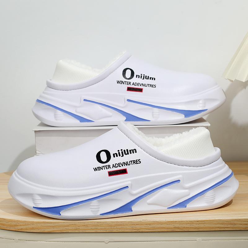 Zimní pánské teplé pantofle Bavlněné pantofle Zateplené paty Venkovní Vnitřní Teplé boty Pánské Domácí Ložnicové Plyšové Teplé pantofle 38-45