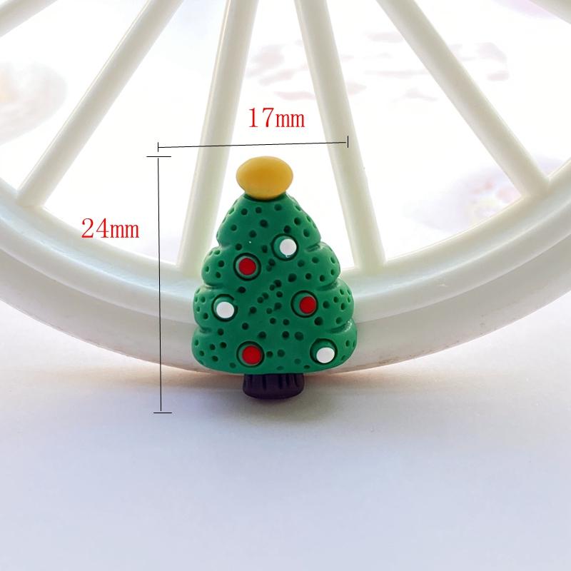 12 Stück Neue Niedliche Weihnachts-Serie Flacher Cabochon Scrapbooking Haarschleifen-Mittelteil Verzierungen DIY Zubehör F85