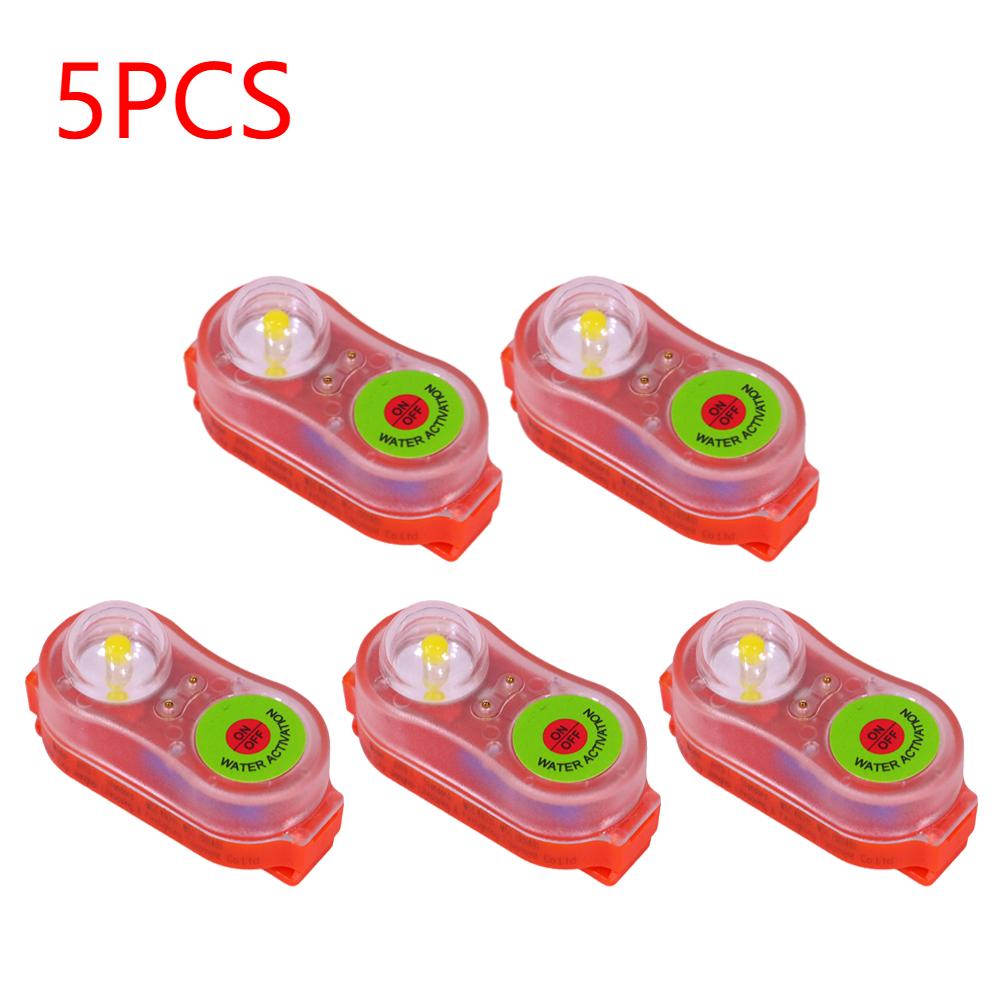 1-10pcs LED Life Jacket Light Energy-Efficient Waterproof Emergency Signal Light Easy Operation Lightweight Outdoor Accessories