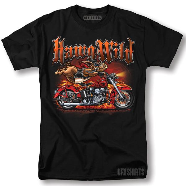 Biker Classic HarIey Classic Motorcycle Hawg Wild HD Graphic T-Shirt Unisex T-Shirt M