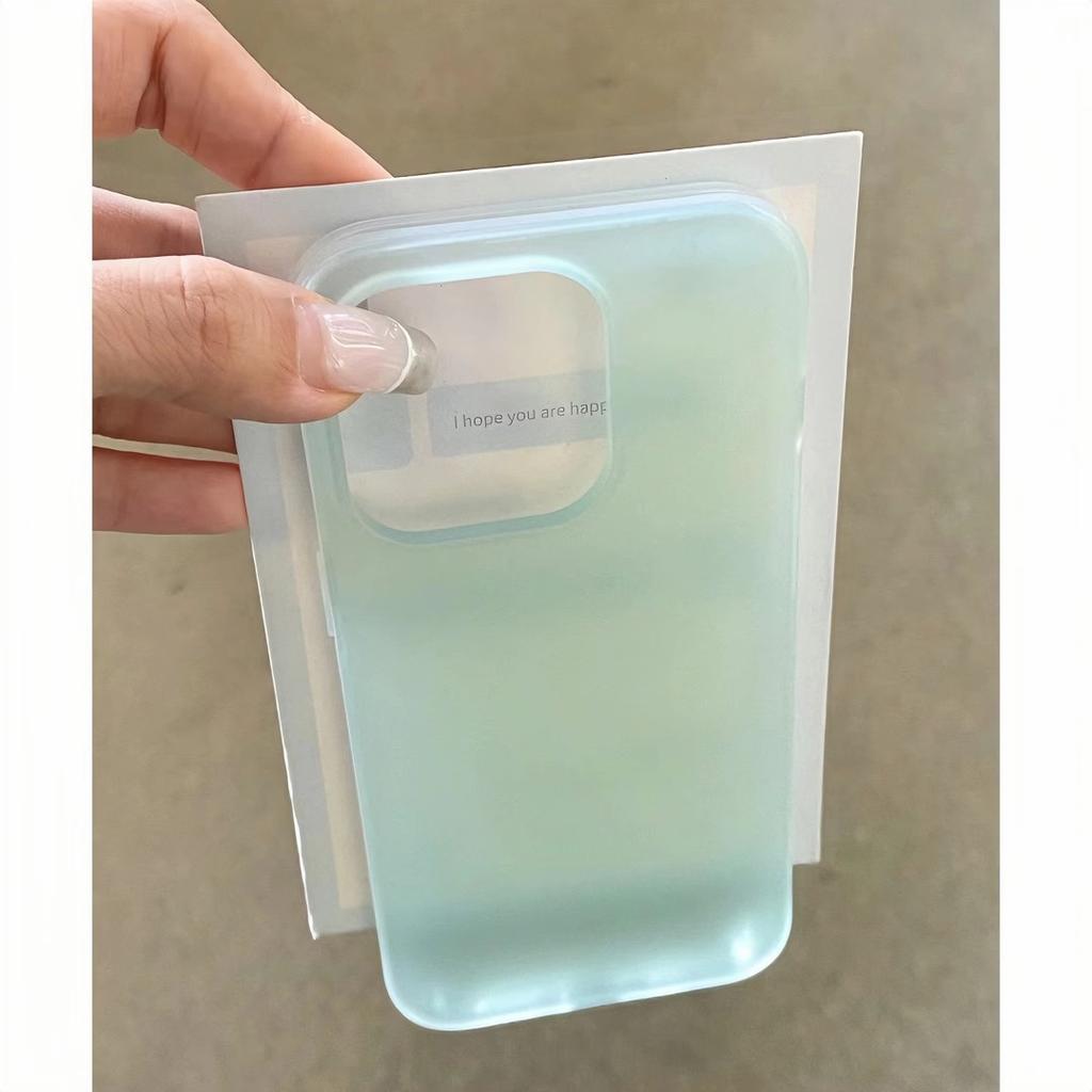 Applicable to iPhone17 Phantom matte mobile phone case Apple 16Pro color transparent TPU anti-drop soft protective case 14 simple
