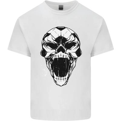 A Football Skull Soccer Footy Kids T-Shirt Childrens
