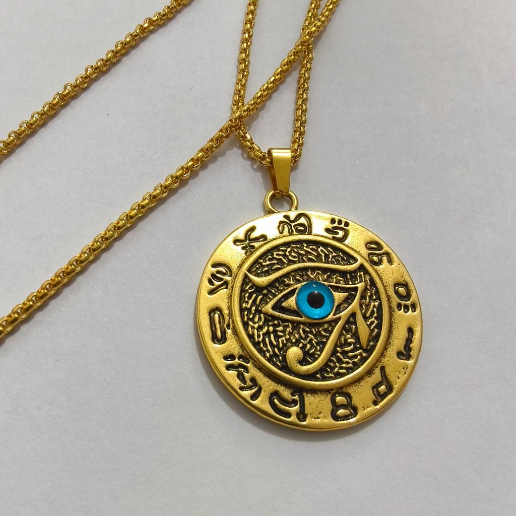 Grenzüberschreitender Antiker Ägyptischer Horusauge Anhänger Das Auge des Horus Halskette Großhandel