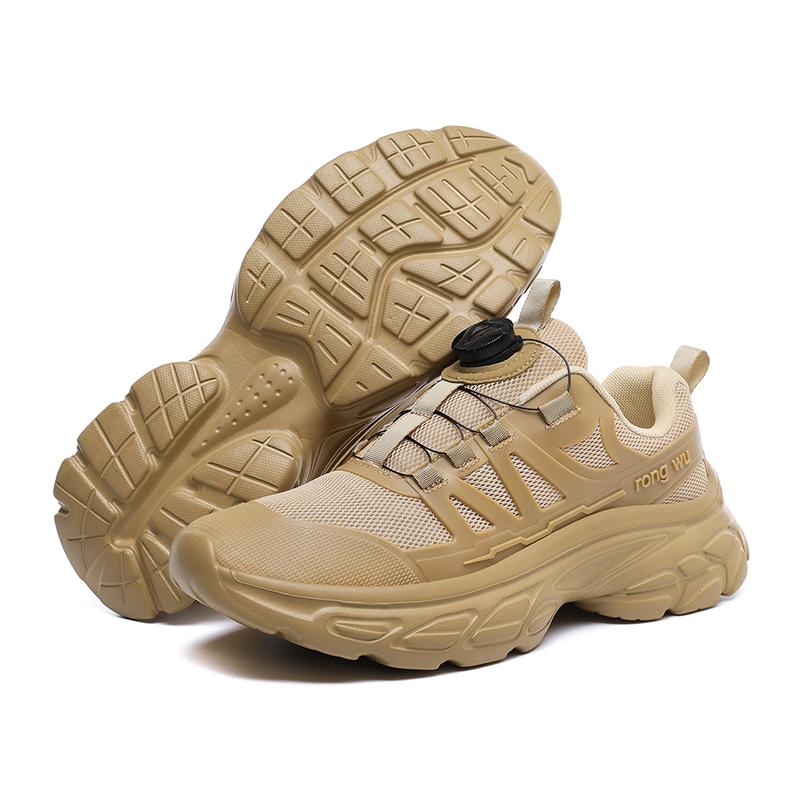 New Mens Outside Rotating Buckle Trekking And Running Shoes For Springtime Fall, Wear-Resistant And Slip-Resistant Athletic Shoes