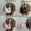 Hello Kitty Girl Large Capacity Pu Tote Bag With Breathable Waterproof Design For Daily Use