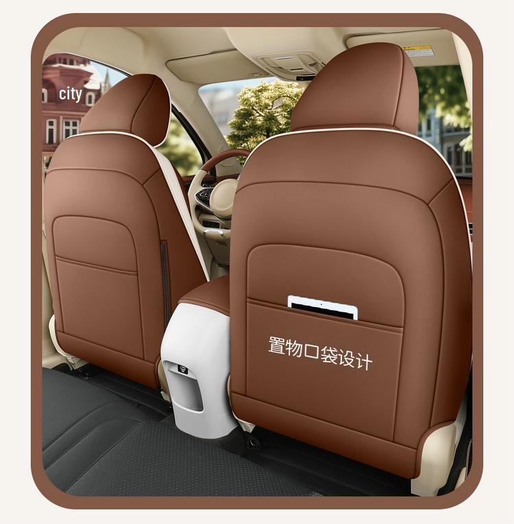 ORA Good Cat Ganzjahres-Leder-Autositzkissen – Universelle Passform Neues Modell