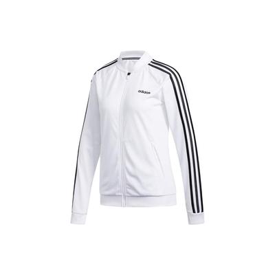 Slim Fit Retro Sportliche Zip-Up Jacke Damenjacke Weiß FL4876