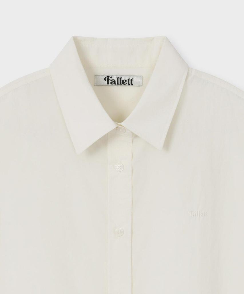 FALLETT Basic Short Sleeve Shirt Ivory