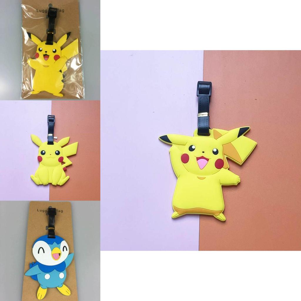 Pokemon Pikachu Charmander Squirtle Travel Luggage Tag Gengar Charmander Squirtle Silicone Travel Id Tag For Cruises