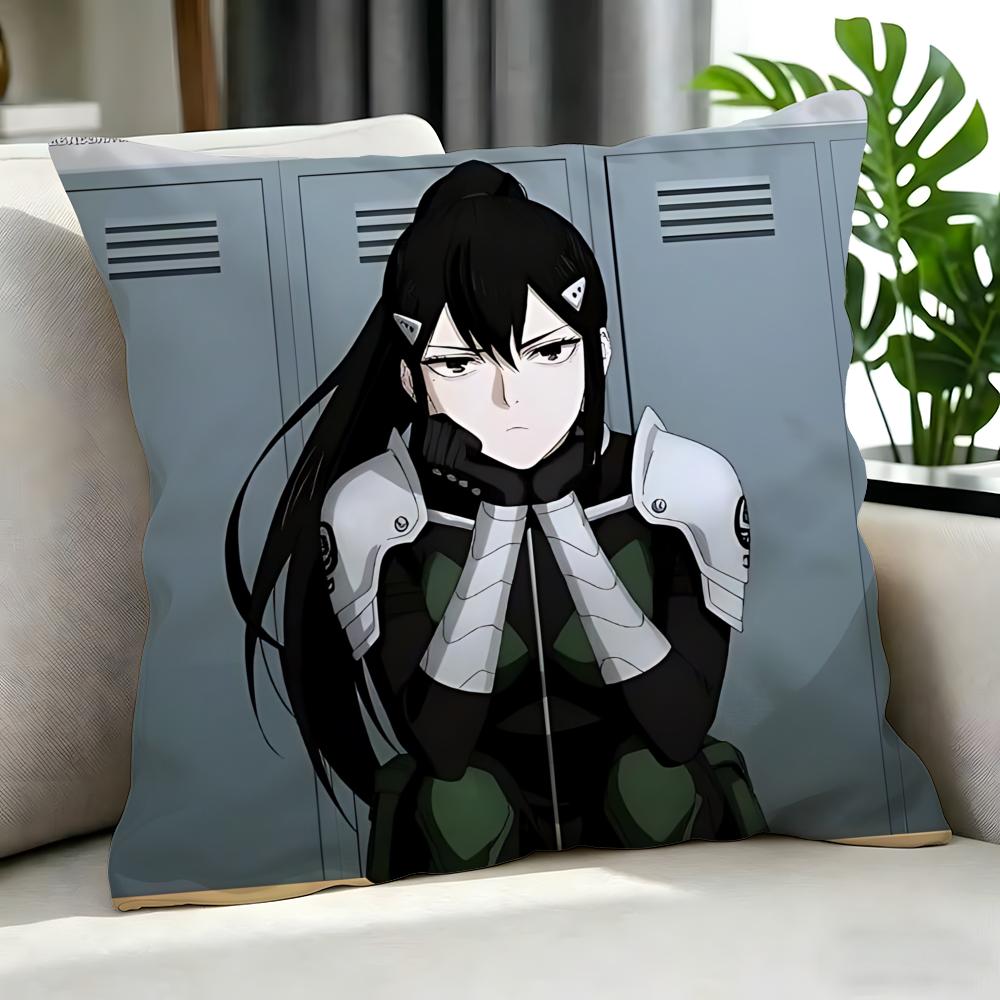anime Kaiju No. 8 Cushion Cover Cushion Cover Set 4Pcs 50x50 45x45 40x40 Pillowcase Decorative Sofa Home Decor