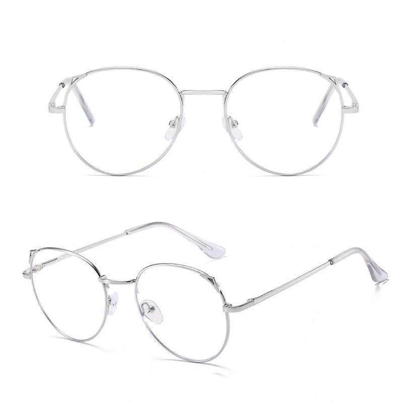 

Роскошные модные оптические очки для зрения унисекс с защитой от синего света простые очки кошачьи уши большие металлические очки по рецепту