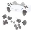 EXtremeRate Sostituzione per Controller PS5 Share Set Completo Pulsanti Opzionale Trasparente per Controller PlayStation 5 Controller Non Incluso D-Pad