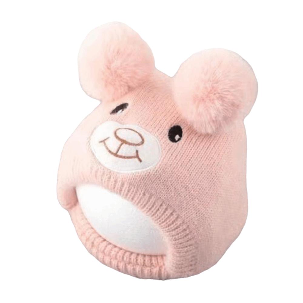 Plush Baby Winter Hats Coldproof Newborn Cap Cute Warm Bonnet Kids