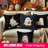 Cute Ghost Pillowcases for HalloweenSuitable for Sofa Car Bedroom Decorative Cushion Cover Pillow Cover