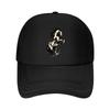 Dynamisk målad Mustang-silhuett En nätad basebollkeps Polyester Framåtblickande hatt Justerbar golfhatt Sommar