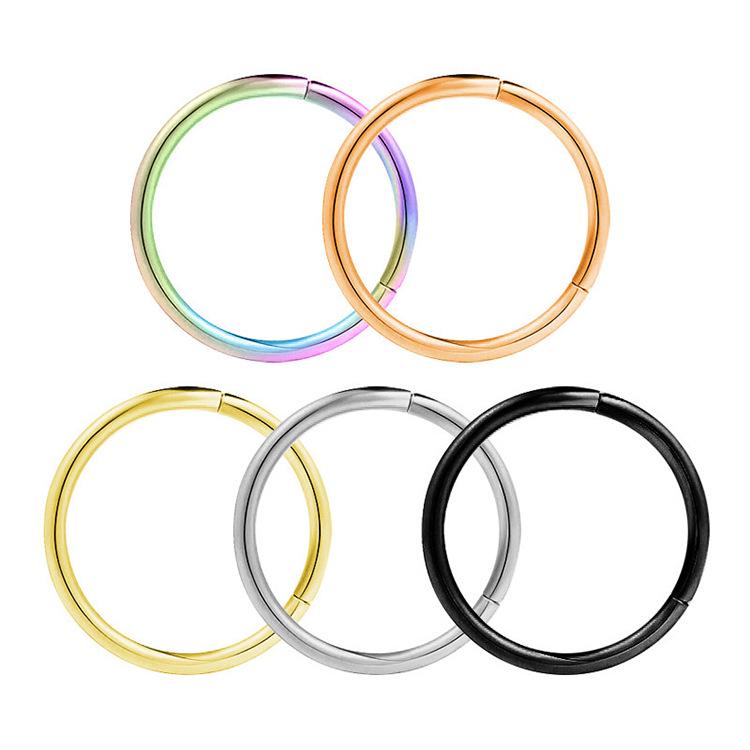 Coolray Titanium Stainless Steel Seamless Nose & Earring Closure Ring