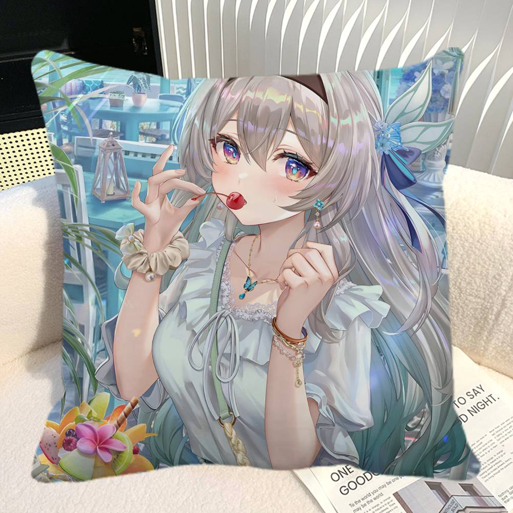 Game Honkai Star Rail Firefly Pillow Case Square Pillow Bedroom Sofa Leisure Comfort Cushion Car Home Decoration