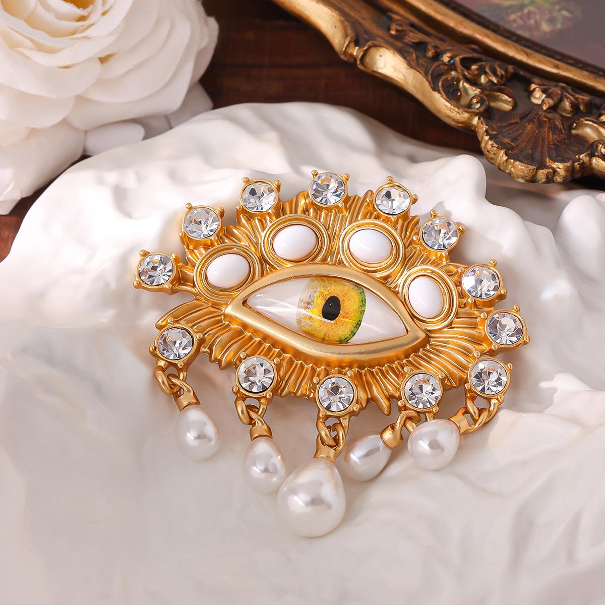 Новая модная преувеличенная средневековая трендовая брошь-ожерелье в стиле Fear