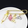 Enamel Bird Inlaid Diamond Brooch Animal Alloy Brooch