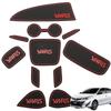 XIKER Set of 11 Protective Rubber Interior Mats for Toyota Yaris Custom Interior Door Drink Stain and Scratch Door Slot Noise Easy Installation