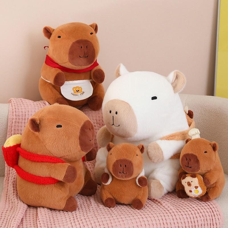 Bread Capybara Stuffed  Animal Plush Toy With Pp Cotton Filling For Kids Decor