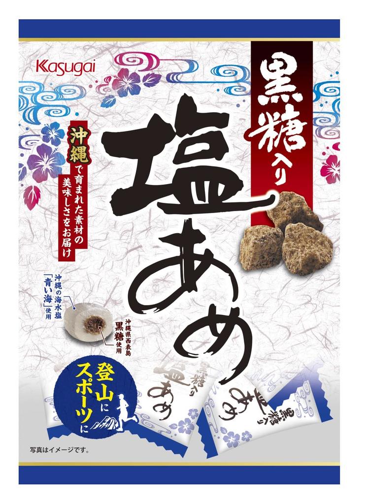 Kasugai Seika A Brown Sugar Salt Candy 79g x 12 bags