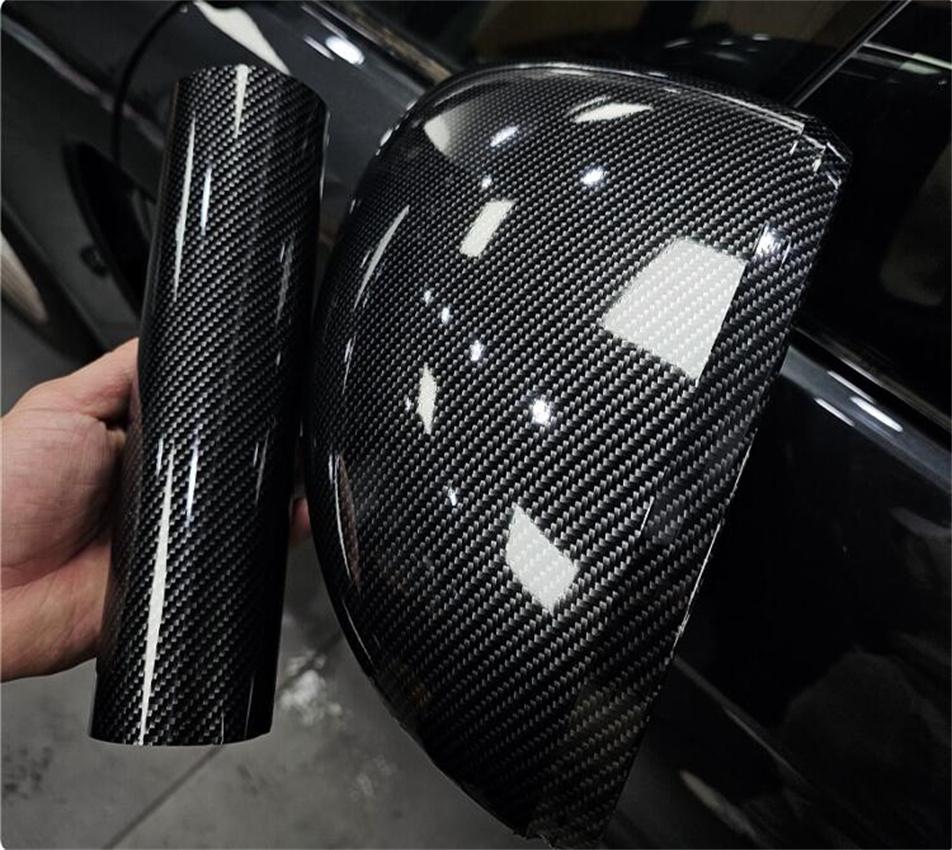 Car Sticker 3D/5D/6D Carbon Fiber Vinyl Wrap Super Glossy 5D Carbon Film Waterproof FilmFor Car Wraps Computer Phone Motorcycle