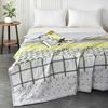 All-Season Cool Polyester Comforter with Galloping Horse Pattern