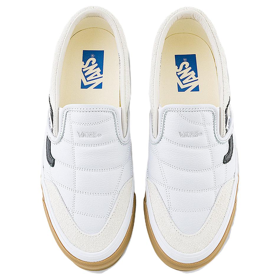 Vans Slip-On 98 Canvas Comfortable Low-Top Skate Shoes Unisex sneaker White VN000Z62YB2