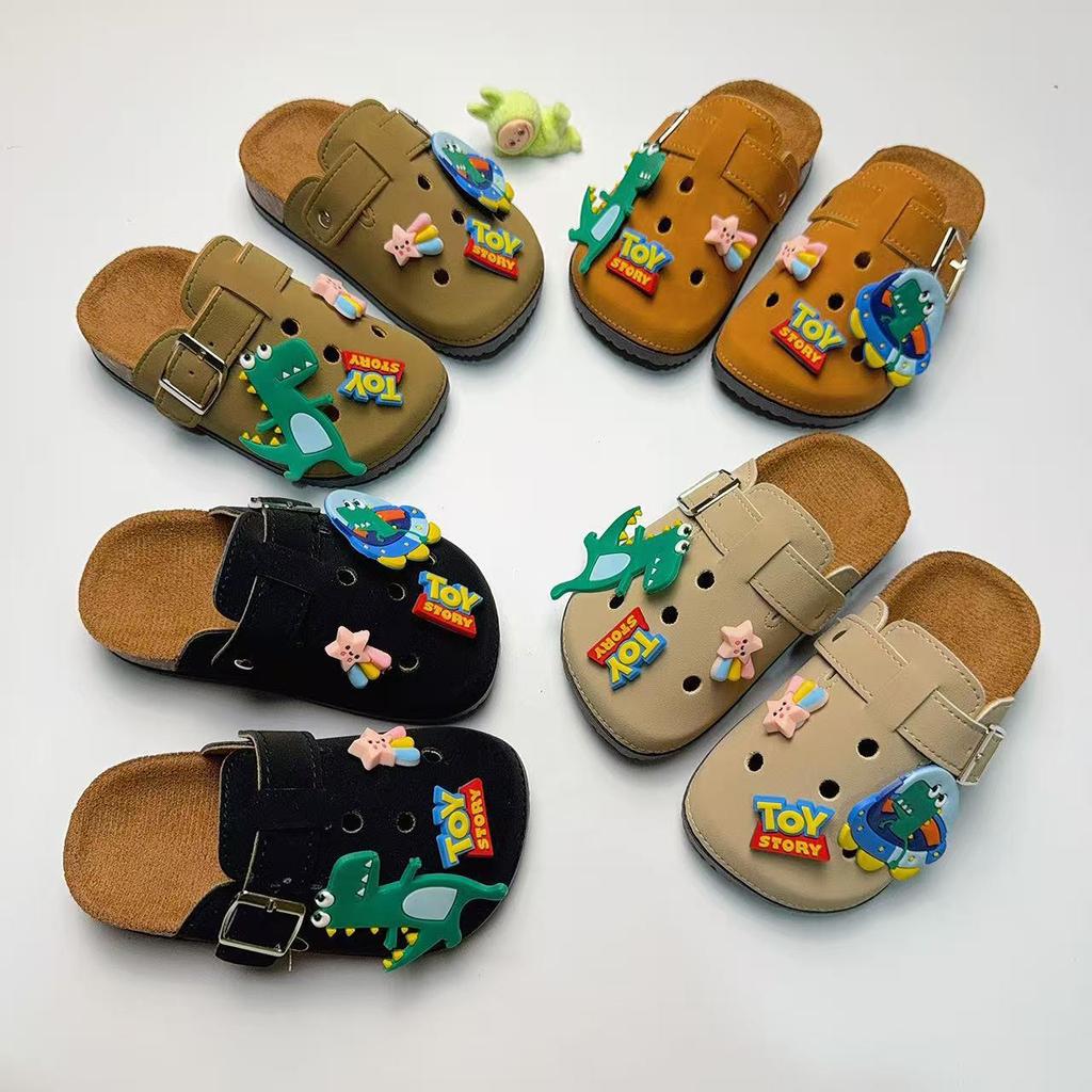 Kids' Cartoon Birkenstock Clogs: Non-slip, Durable, Retro Thick-sole, Outdoor Hole Slippers