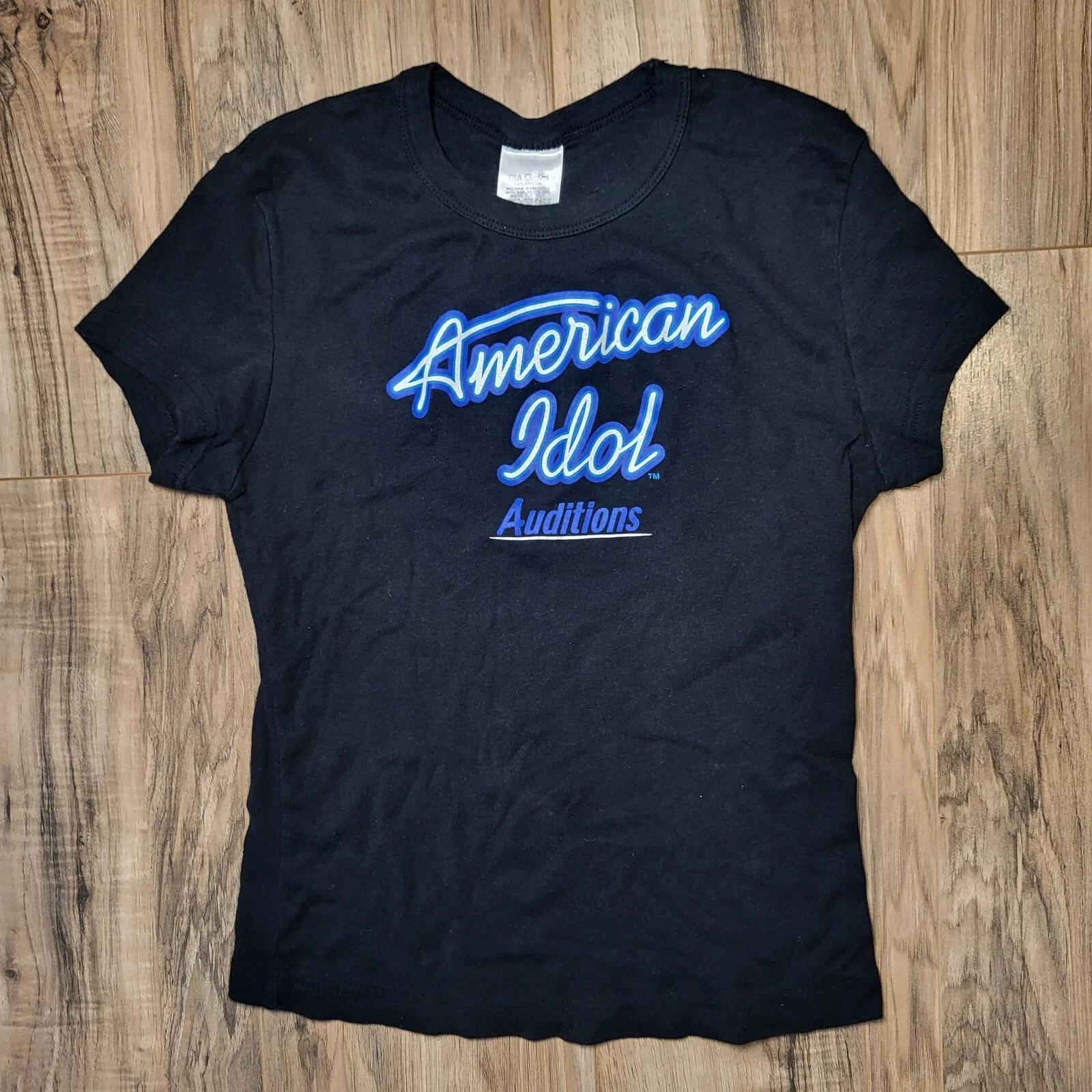 Y2K American Idol Logo Girl’s Summer 2003 Audition Shirt Medium RARE Vintage XL