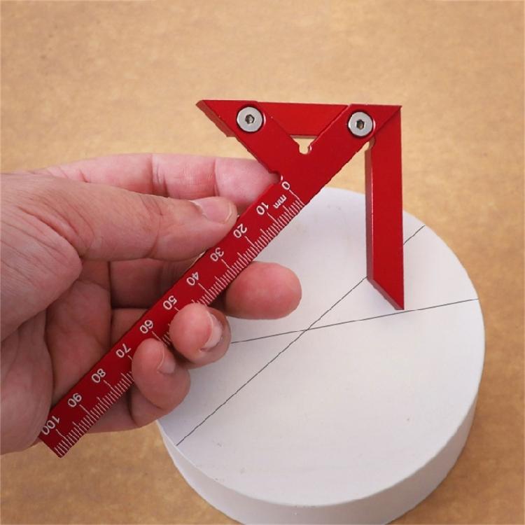 Carpenter Rule Aluminum Alloy Woodworking Center Scribe Square Center Scriber
