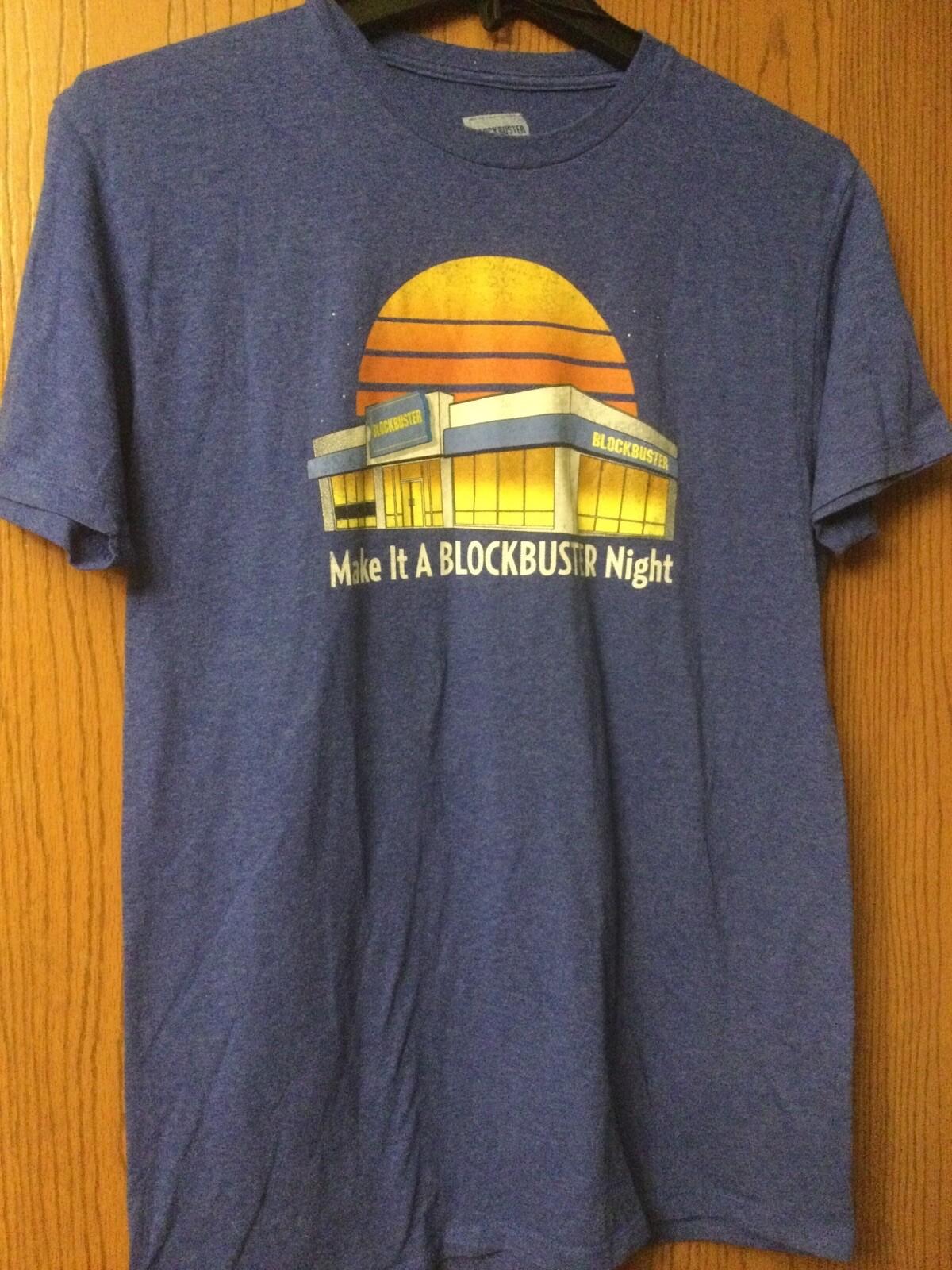Blockbuster Video - “Make It A Blockbuster Night” - Blue Shirt - L XXXL